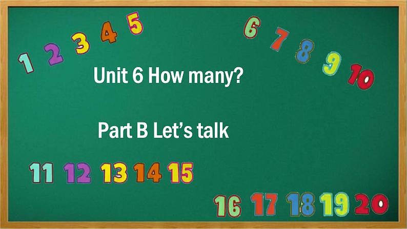 Unit 6 How many Part B Let 's talk（课件）人教PEP版英语三年级下册第1页