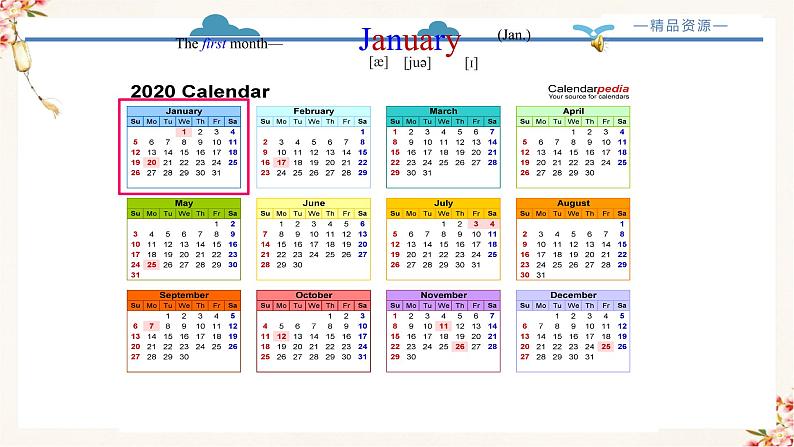 【精品配套备课包】五年级下册英语-Unit 3 My School Calendar Part A Let's learn课件+教案+学案+练习+音视频素材人教PEP07