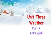 Unit 3 Weather Part A Let's spell课件+素材