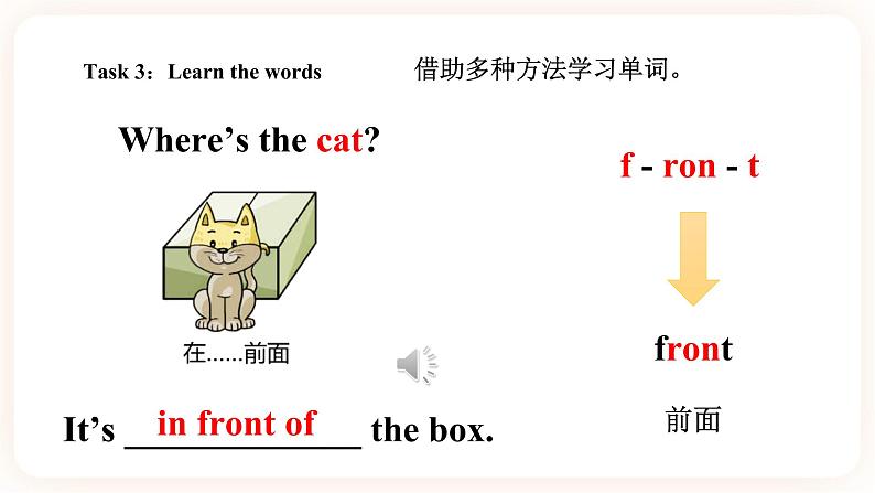 Module 2 Positions Unit 4 Is it in your schoolbag （第1课时 ）课件+教案+习题（含答案）+素材05