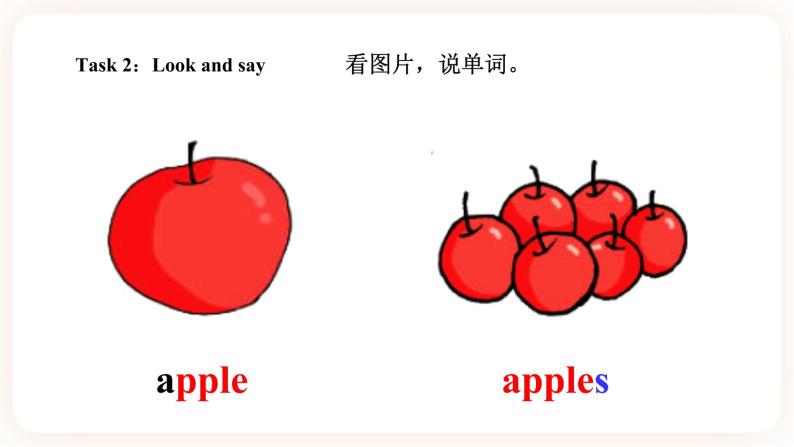 Module 4 Fruits Unit 8 Apples are good for us （第1课时 ）课件+教案+习题（含答案）+素材04