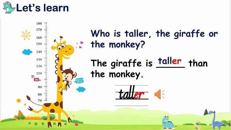 Unit1 How tall are you  A Let's learn课件08