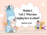 Module 6 Unit 2 What does Lingling have at school？ 课件PPT+音视频素材
