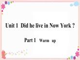 Module 9 Unit 1 Did he live in New York？ 课件PPT+音视频素材