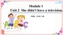 小学英语Unit 2 She didn't have a television.获奖课件ppt