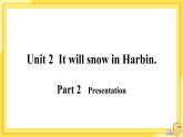 Module 2 Unit 2 It will snow in Harbin（课件PPT+音视频素材）