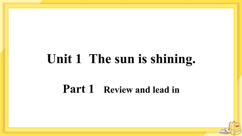 Module 3 Unit 1 The sun is shining（课件PPT+音视频素材）02