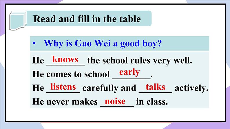 人教精通版英语五下 Unit 3 We should obey the rules Lesson 13 课件第8页