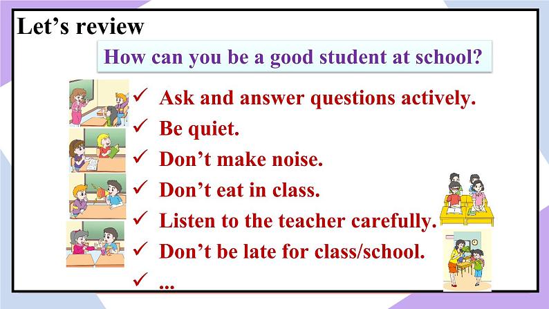 人教精通版英语五下 Unit 3 We should obey the rules Lesson 15 （课件+教案）04