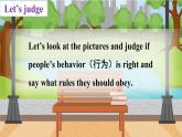 人教精通版英语五下 Unit 3 We should obey the rules Lesson 18 （课件+教案）