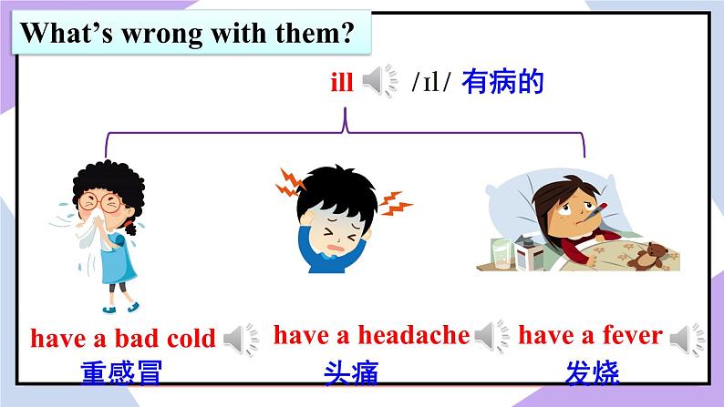 人教精通版英语五下 Unit 4 What's wrong with you Lesson 19 （课件+教案）04