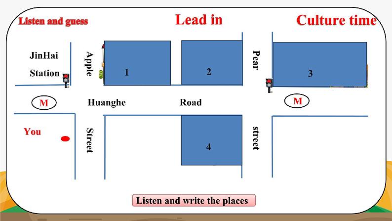 译林版5X-Unit 3 Asking the way Period 1 生词课 课件第5页