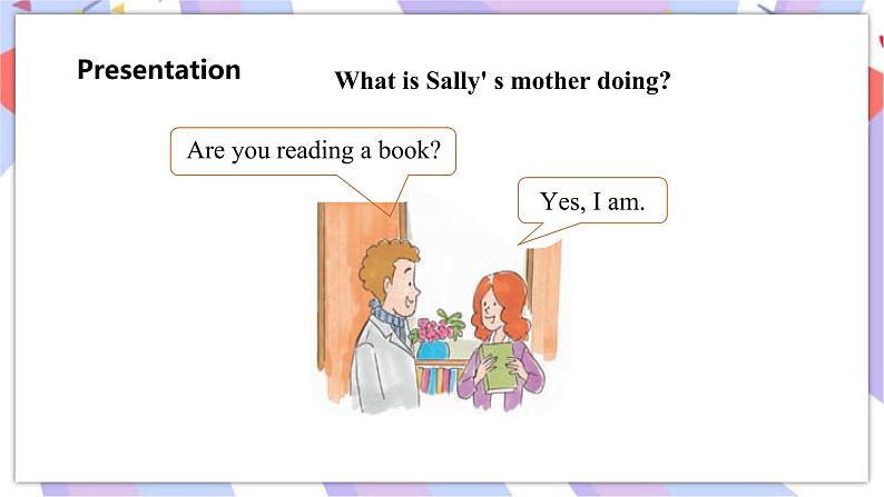 Lesson 10  Are you reading a book第1课时课件第6页