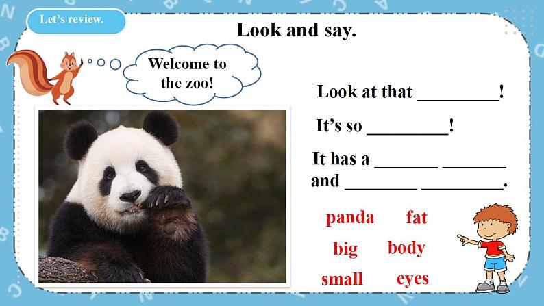 Unit 3《 At the zoo PB Let's learn 》课件+教案+同步练习+音视频素材08