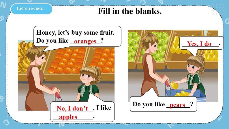 Unit 5《 Do you like pears PA Let's spell》课件第6页