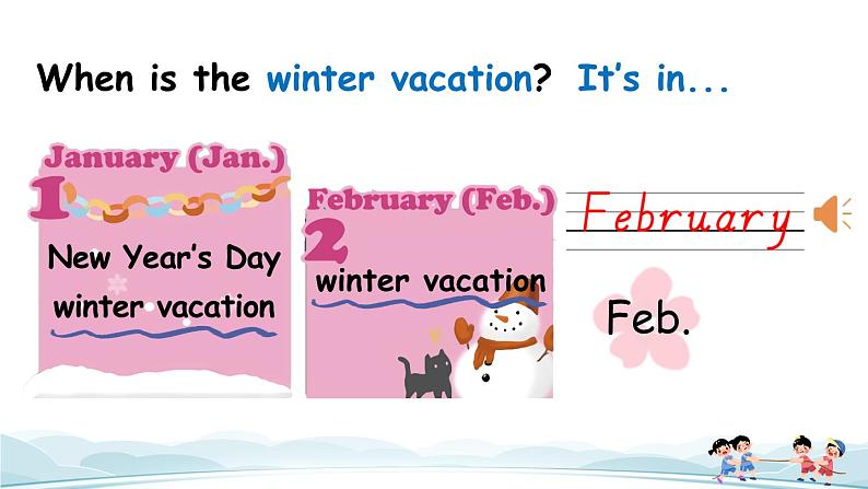 Unit 3 My school calendar A Let's learn课件06