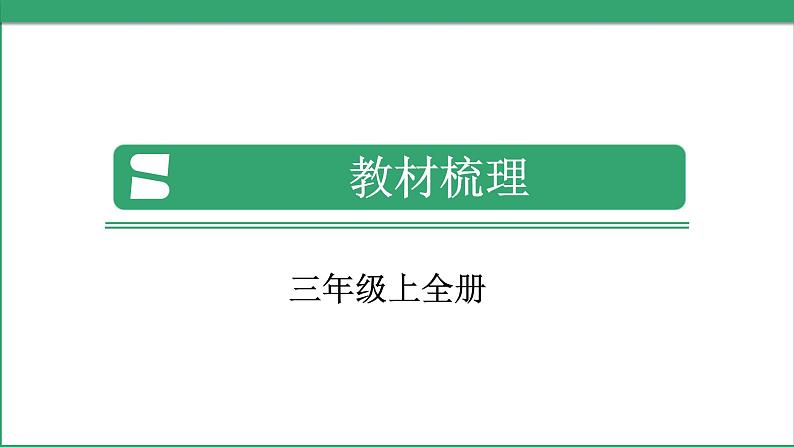 小学毕业英语总复习（小升初)人教版（教材梳理+跟踪练习）三年级上册（课件）第1页