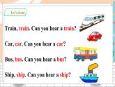 滬教牛津版英語(yǔ)2年級(jí)下冊(cè) Unit 3 Can you hear a train Let’s play 課件+教案+習(xí)題+素材