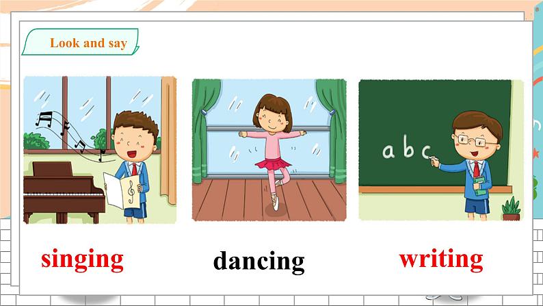 沪教牛津版英语2年级下册 Unit 4 Things I like doing Do a survey 课件+教案+习题+素材03