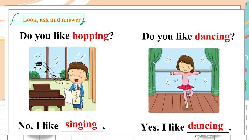 沪教牛津版英语2年级下册 Unit 4 Things I like doing Do a survey 课件+教案+习题+素材06