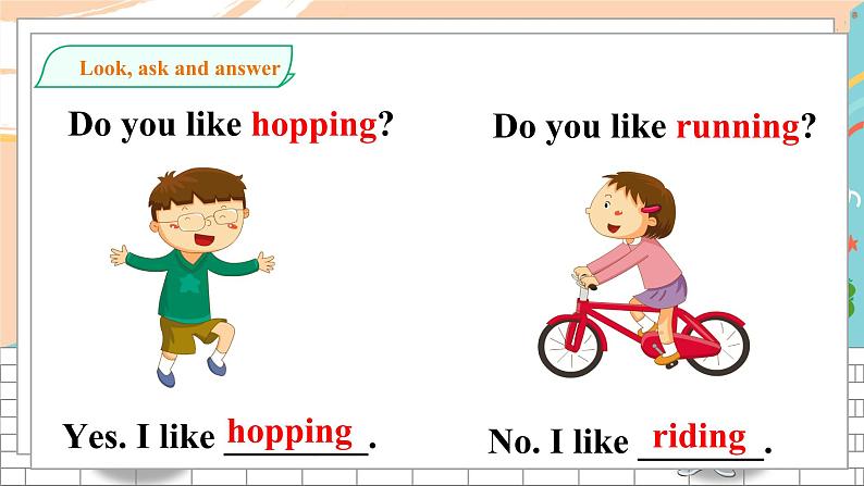 沪教牛津版英语2年级下册 Unit 4 Things I like doing Do a survey 课件+教案+习题+素材08