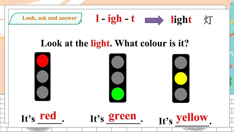 沪教牛津版英语2年级下册 Unit 8 Traffic rules Let’s talk Let’s learn 课件+教案+习题+素材04