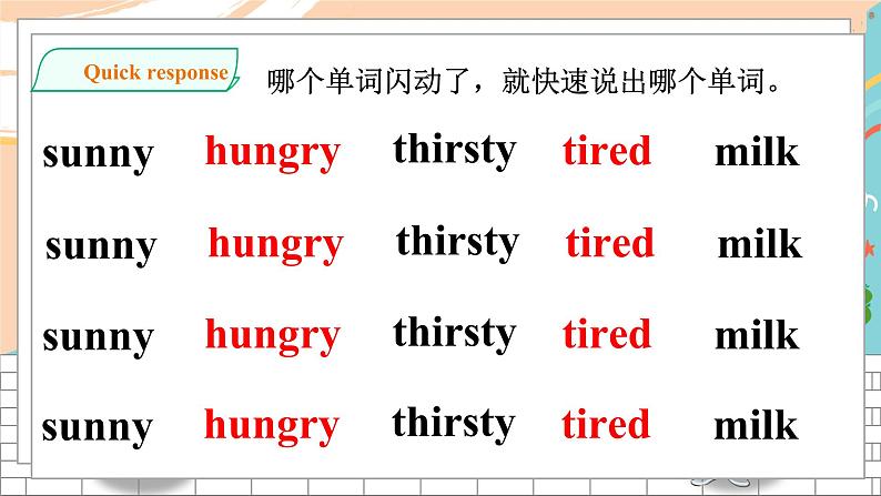 沪教牛津版英语2年级下册 Unit 12 A girl and three bears 第2课时课件+教案+习题+素材04