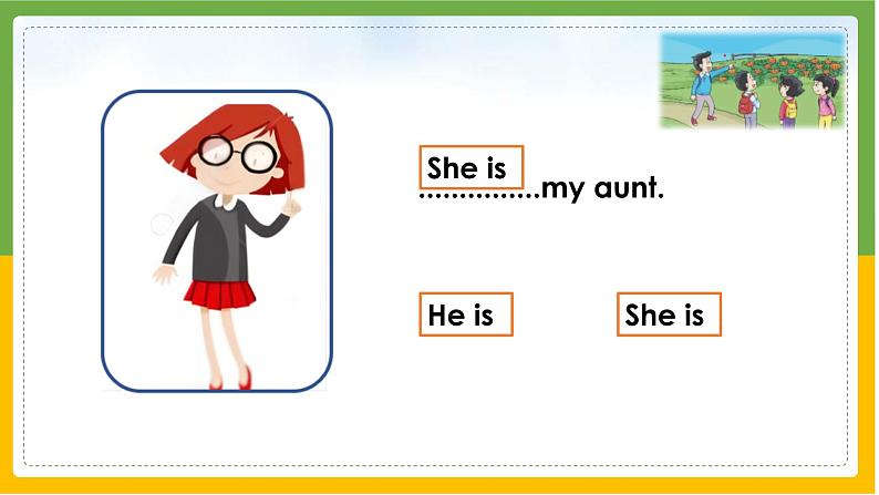 译林版二年级上册英语第一单元She's my aunt 课件+素材06