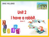 译林版二年级上册英语第二单元I have a rabbit.课件+素材