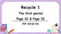 小学英语人教版 (PEP)四年级下册Recycle 1公开课ppt课件