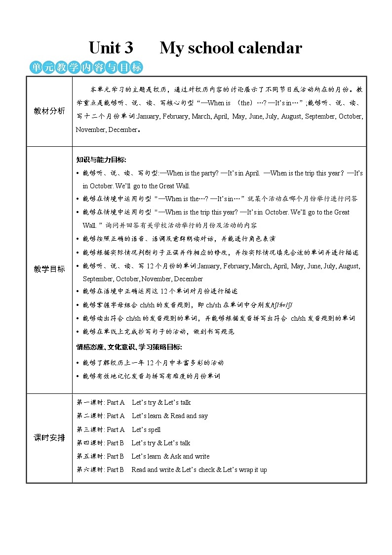 Unit 3 Part A 第1课时 课件+教案+素材01