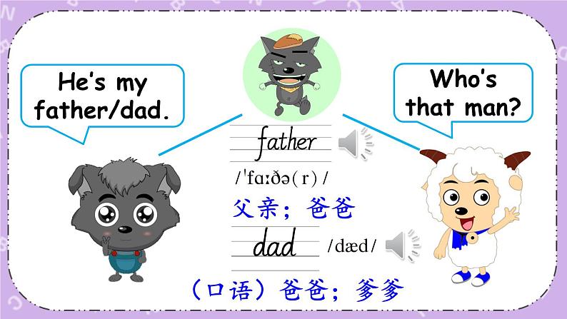 三年级英语下册（人教PEP版）Unit 2 My family Part A 第二课时 课件+教案+素材07