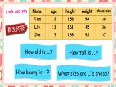 Unit 1 How tall are youB read and write 课课件+教案+练习+素材
