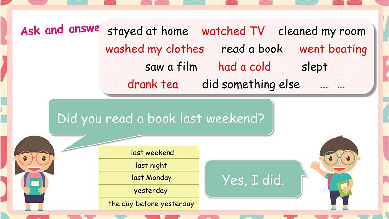 Unit 2 Last weekend PB Read and write 课件第5页