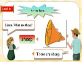 Unit 4 At the farm PB let's learn  课件+教案+练习+动画素材含flash素材）