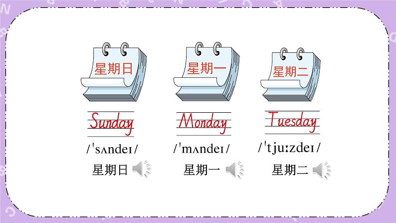 Unit 7  Today is Saturday 第1课时（Part A, Part B）课件+教案+素材05