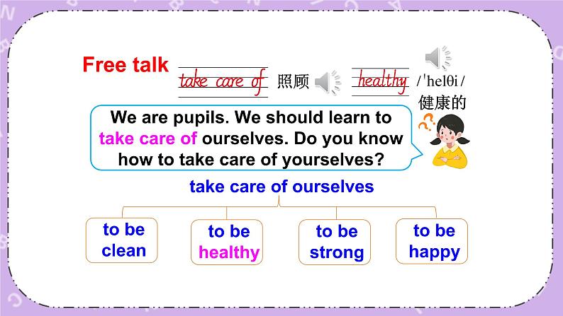 Unit 3 We should learn to take care of ourselves 第1课时（Part A, Part B） 课件+教案+素材02