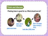 Unit 4 Planting trees is good for us第2课时（Part C，Part D）课件+教案+素材