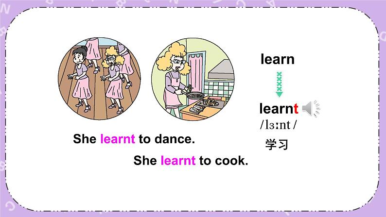 Unit 1 She learnt English.第1课时 课件第8页