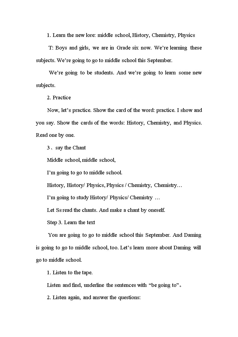 Module 10 Unit 1 We’re going to different schools第1课时 课件+教案+素材02