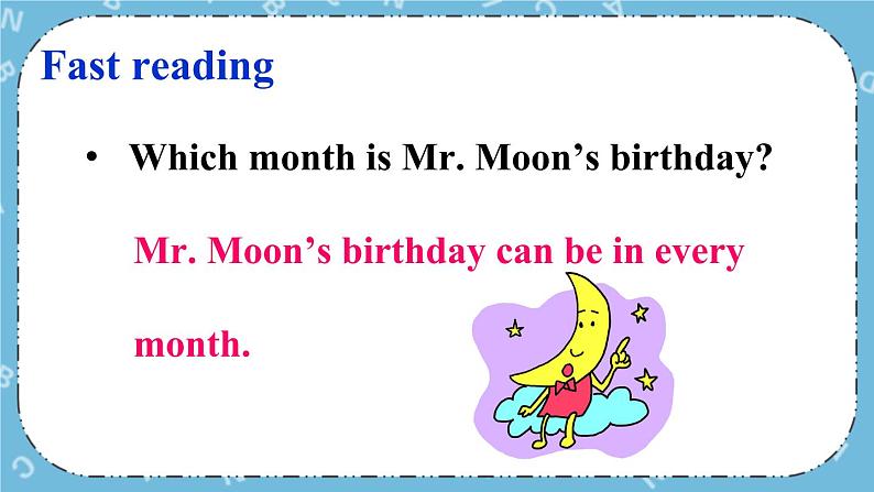 冀教版（三起）英语四下 Lesson 12 Mr. Moon’s Birthday 课件+教案+素材07