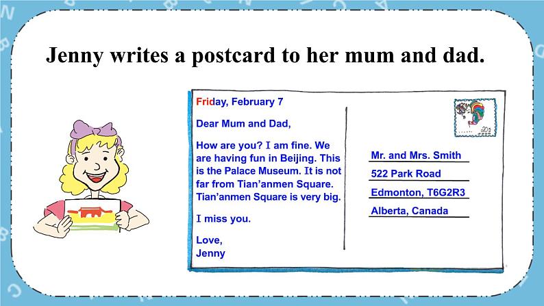 Lesson 14 Jenny Writes a Postcard课件+教案+素材06