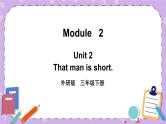 Module 2 Unit 2 That man is short第1课时 课件+教案+素材