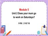 Module 5 Unit 2  Does your mum go to work on Saturdays第1课时 课件+教案+素材