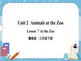 Lesson 7 At the Zoo课件+教案+素材
