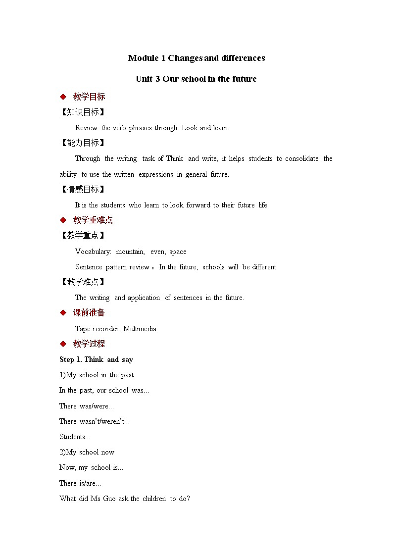 Module 1 Unit 3 课件＋教案＋素材01