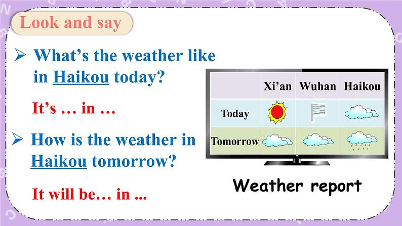 Unit 5 What's the Weather like Today Part B 课件＋教案＋素材07