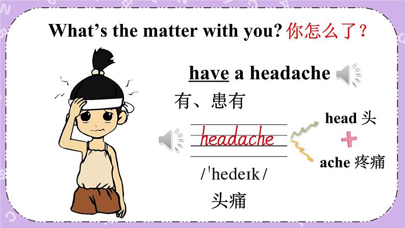 Unit 7 I Have a Headache Part A 课件＋教案＋素材03