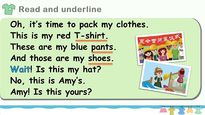 Unit5 My clothes B Read and write课件08