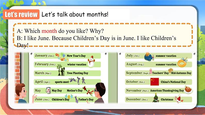 Unit3 My school calendar 第6课时 (教学课件) PartB-C Read and write-Story Time-五年级英语下册人教PEP版05